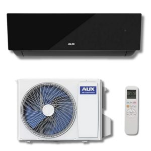   AUX J-SMART ART (AUX-12JP/I / AUX-12JP/O) (CSEPPTÁLCA FŰTÉS) MONO OLDALFALI KLÍMA SZETT FEKETE 3,5KW