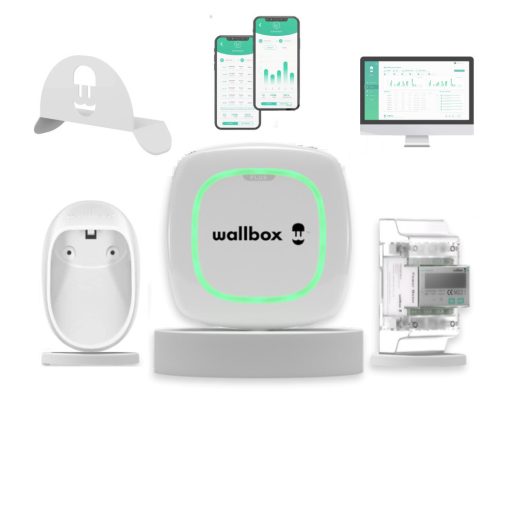 Wallbox Pulsar Plus 22kW + POWER BOOST + Kábeltartó (fehér)